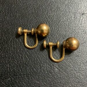 1/20 12k GF Ball screw back earrings by Amco